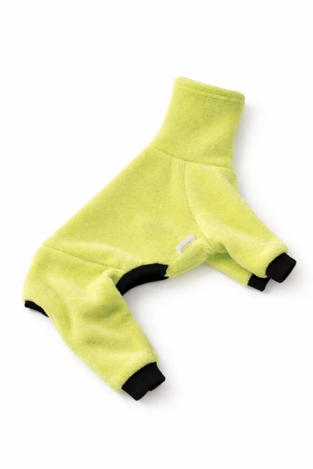 Fleece jumpsuit Minky Plush Mini lime - P2